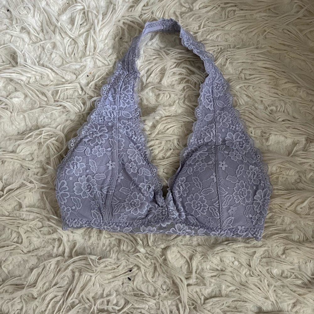 hollister lilac halter bralette